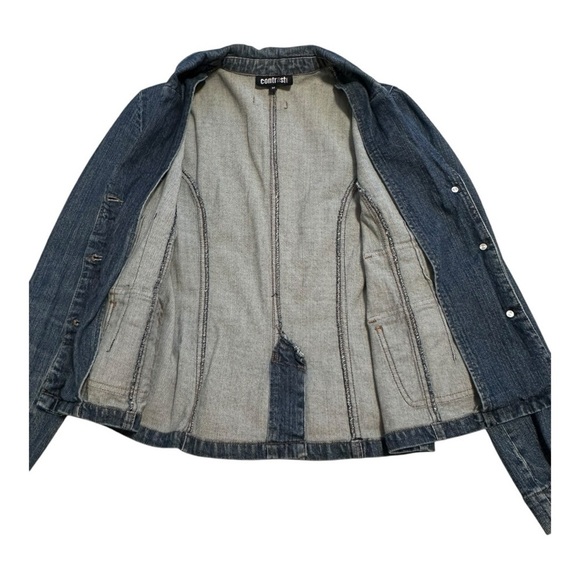 Contrast | Tailor Fit Jeans Jacket Denim Blazer - Size Medium - Picture 8 of 15